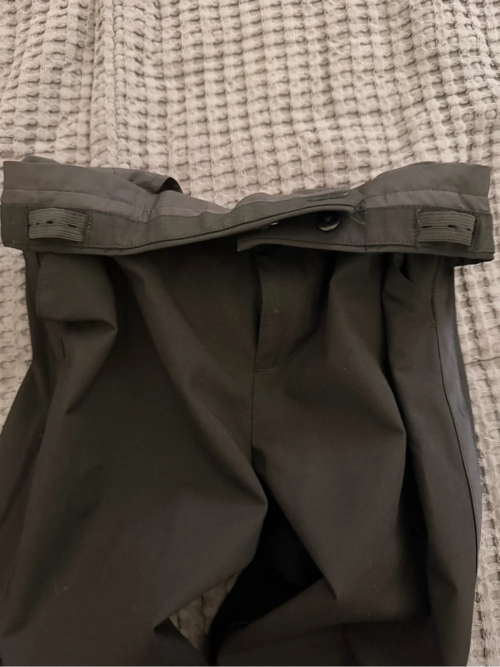 Zara Boys Black Slacks Pants Size 9-10 Adjustable Waist Excellent Condition